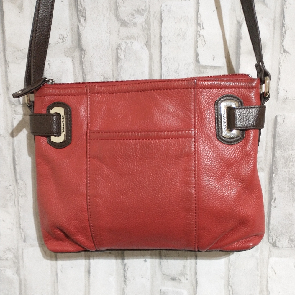 Tignanello Red Leather Crossbody